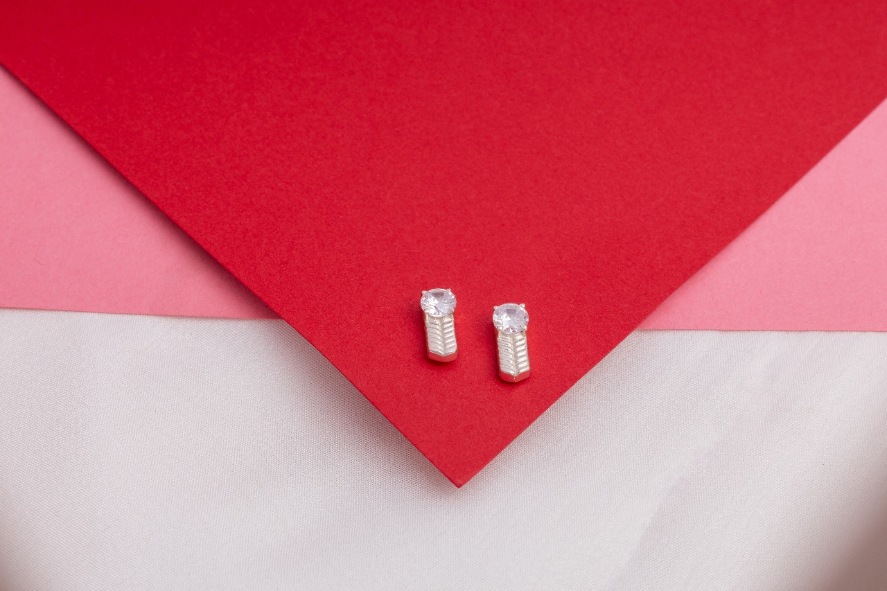 Crystal Pillar Studs